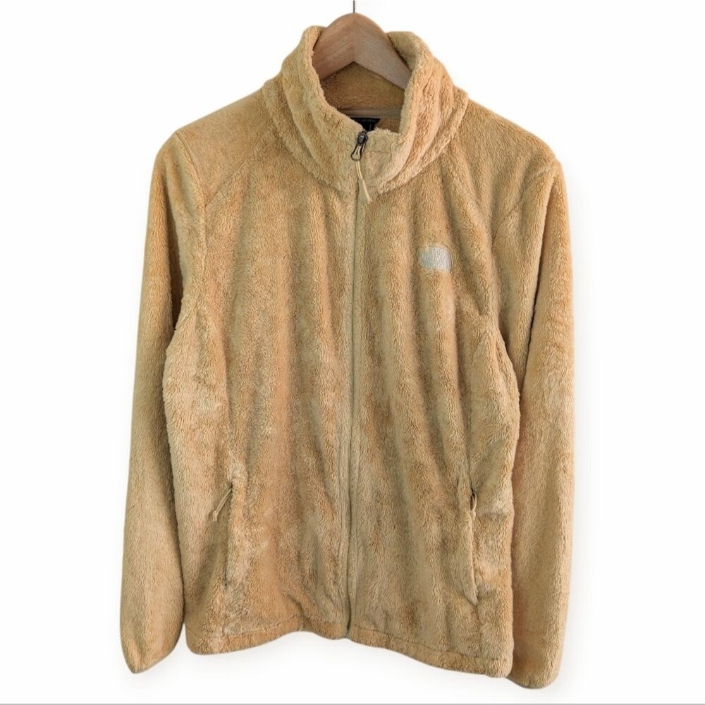 The North Face Osito Womens Full Zip Fleece Jacket Deep Pile Yellow Large
